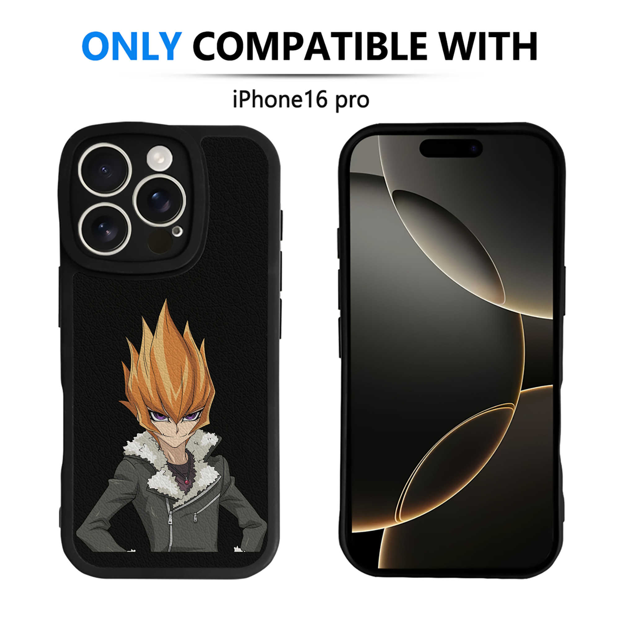 遊☆戯☆王 Yu-Gi-Oh! 【iPhone 16シリーズ対応】シリコンスマホケース（レザー調） 材質：シリコン